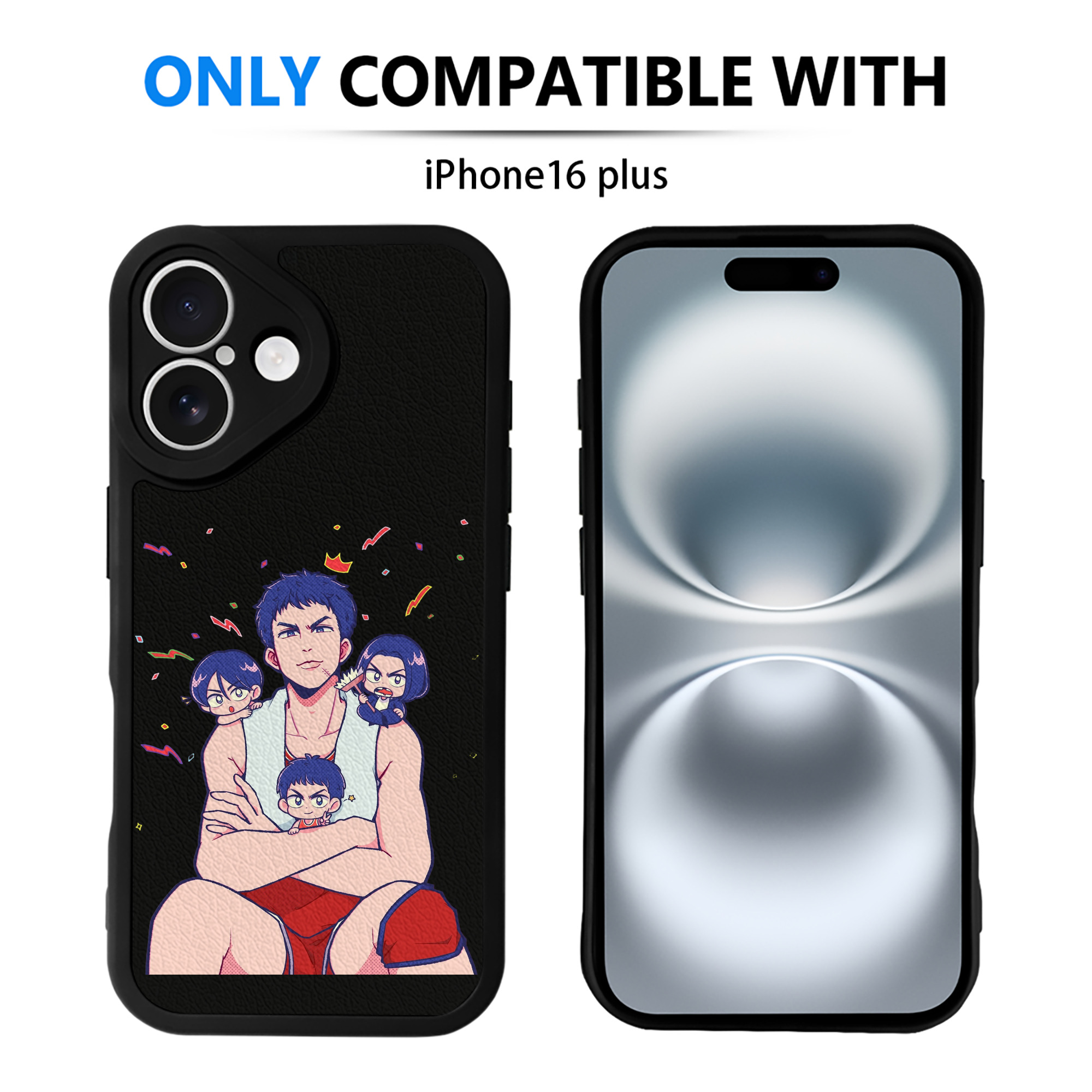 （画像用） SLAM DUNK／スラムダンク 【iPhone 16シリーズ対応】シリコンスマホケース（レザー調） 材質：シリコン